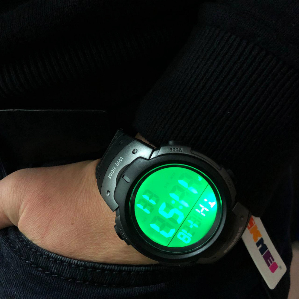 Часы кварцевые армейские, Мужские часы с пластиковым ремешком Противоударные DP-44 Киев - изображение 2