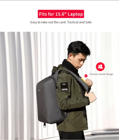 Рюкзак Tigernu T-B3361 для ноутбука 15.6" сірий Київ