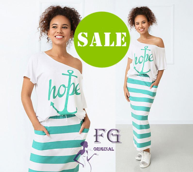 Літній костюм "Maritime" оптом | Розпродаж моделі Київ - фото 1