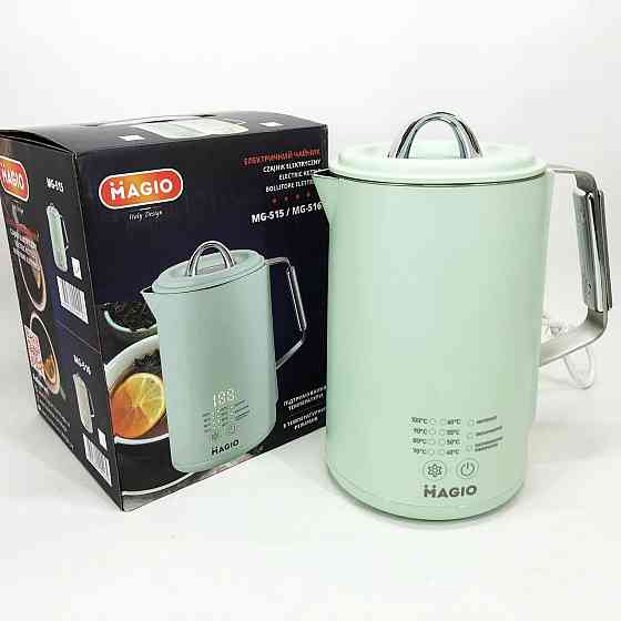 Тихий побутовий чайник Magio MG-515 1.5 л 1500 Вт, Електрочайник з індикатором включення HG-71 Івано-Франківськ