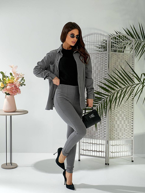 Женский стильный привлекательный костюм микро флис на дайвинге Графит, 42/44 Одесса - изображение 2