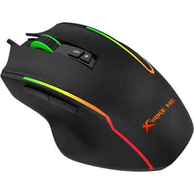Мышка Xtrike ME GM-518 USB RGB Black (GM-518) Винница