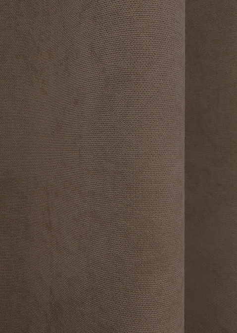 Комплект готовых штор VR-Textil Микровелюр Petek YL № 1802ш Коричневый 200х295 см 2 шт (32-117) Киев - изображение 8