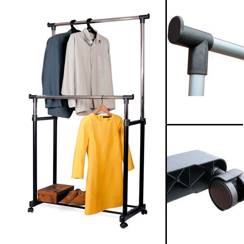 Металева вішалка для одягу з регулюванням висоти Київ - фото 1