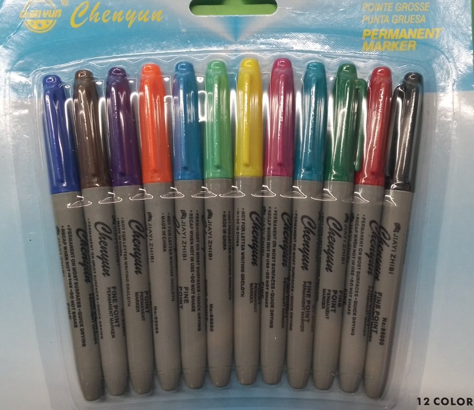 Набір маркерів перманентних " J. Otten" 95000-12 (DSCN7523-12) 12кольорів , шт Київ - фото 1