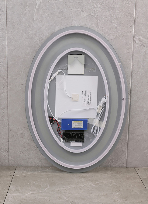 Зеркало Mixxus PLAIN MV02-60x80 с Led Touch, Anti-fog, димером, регулятором яркости, часами (MI6933) Киев - изображение 10