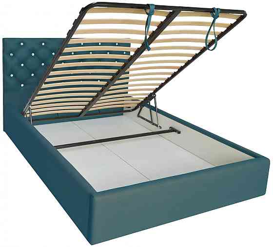 Кровать Двуспальная Coventry Comfort 180 х 190 см Fly 2215 С подъемным механизмом и нишей для белья С1 Бирюзовый Киев