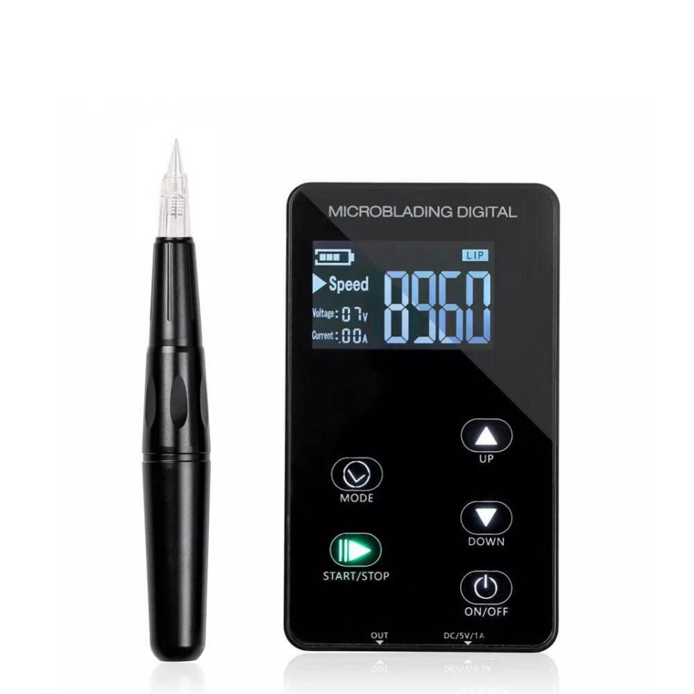 Тату машинка для перманентного макияжа татуажа с сенсорным дисплеем, 10 игл, для бровей, глаз, губ, игла-дюза Киев - изображение 1