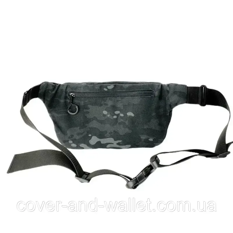Большая тактическая сумка бананка черного цвета с велкро multicam black Киев - изображение 6