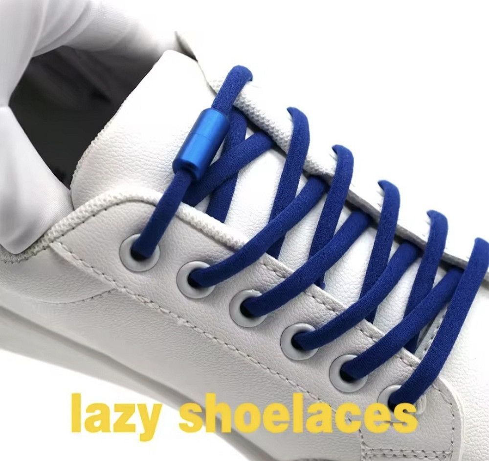 Шнурки эластичные полукруглые без завязок с застежками в один цвет Смела - изображение 5