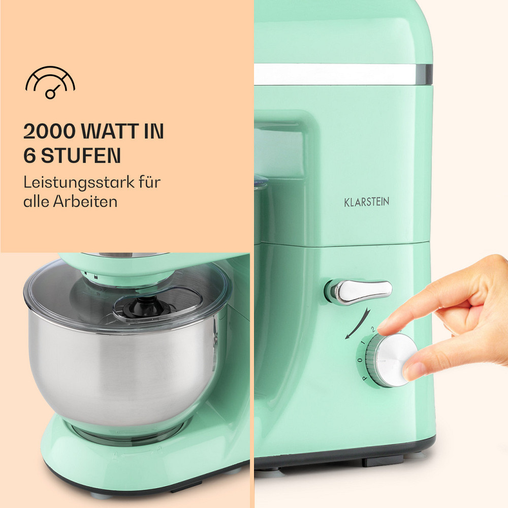 Кухонна машина Bella Elegance 2000 Вт/2,7 л. с./5.2 літра з неіржавкої сталі, яка не містить BPA, Рівне - фото 2