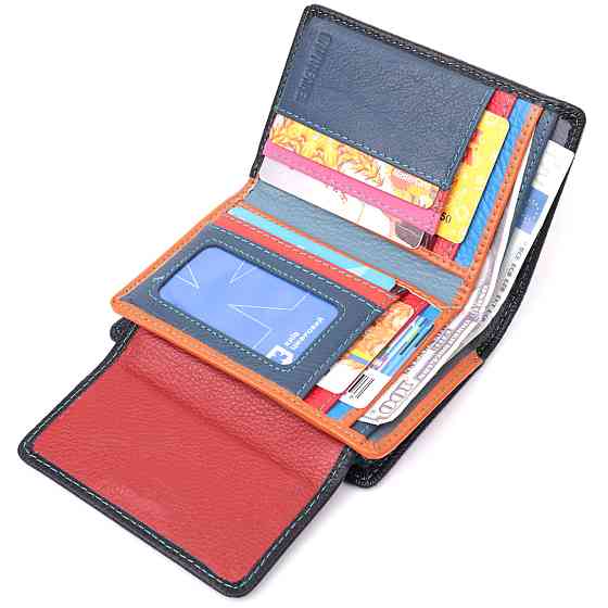 Стильный кошелек для женщин из натуральной кожи ST Leather 22501 Черный Киев