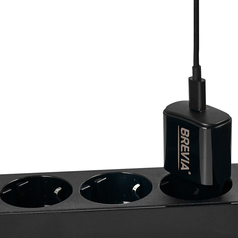 Сетевое зарядное устройство Brevia ePower PD20W USB-C черный Львов - изображение 5