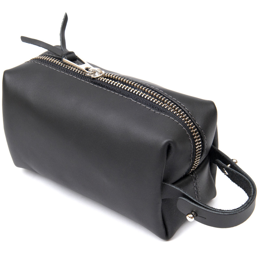 Кожаная косметичка для мужчин GRANDE PELLE 11507 Черный Киев - изображение 2