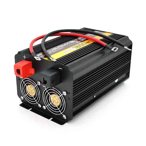Инвертор напряжения POWERMASTER, 24V/220V, 1800W с модифицированной синусоидой, 2 Shuko, клеммы Киев