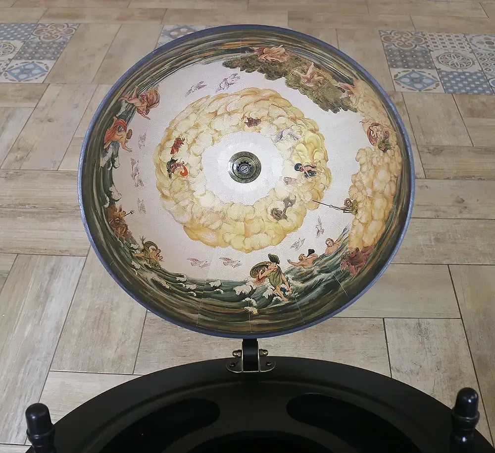 Глобус бар зі столиком Карта світу чорний сфера 42 см Гранд Презент mastersem Київ - фото 3