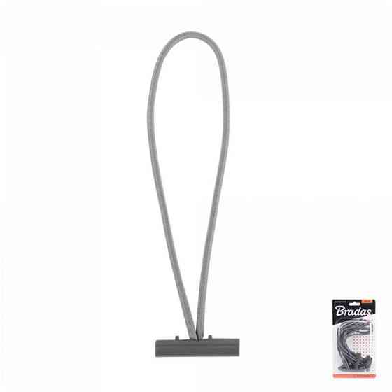 Гумка еластична із засувкою BUNGEE CORD T BAR, довжина 15 см, блістер, BCT1-0415GY-B Київ