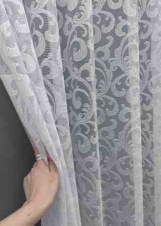 Тюль жакард "Преміум" колір білий 1358т Київ