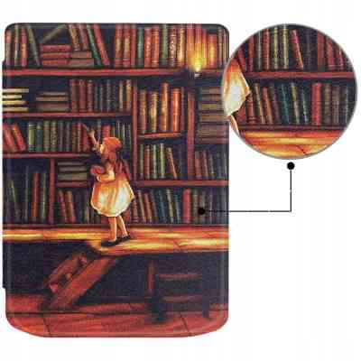 Чехол для электронной книги BeCover Smart Case PocketBook 629 Verse / 634 Verse Pro 6" Library Girl (710975) Винница