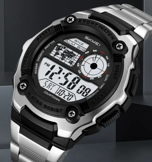 Часы мужские наручные Skmei 2473 Серебристый Винница - изображение 4