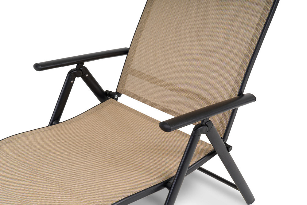 Садовий шезлонг з алюмінієвою рамою Di Volio Bolzano бежевий Киев - изображение 4