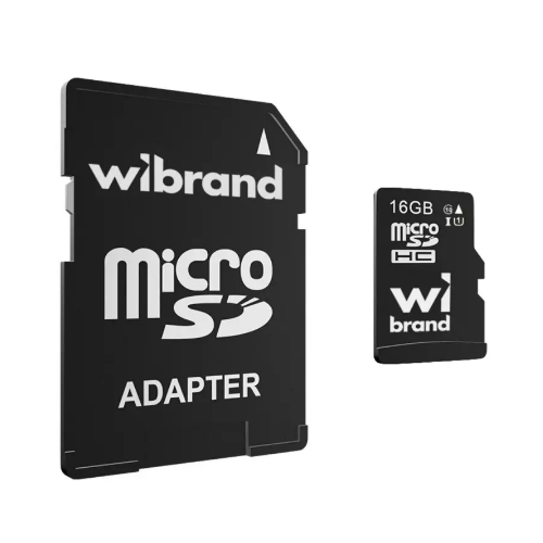Карта пам'яті microSDHC 16Гб Class 10 (UHS-1) Wibrand + adapter SD Житомир