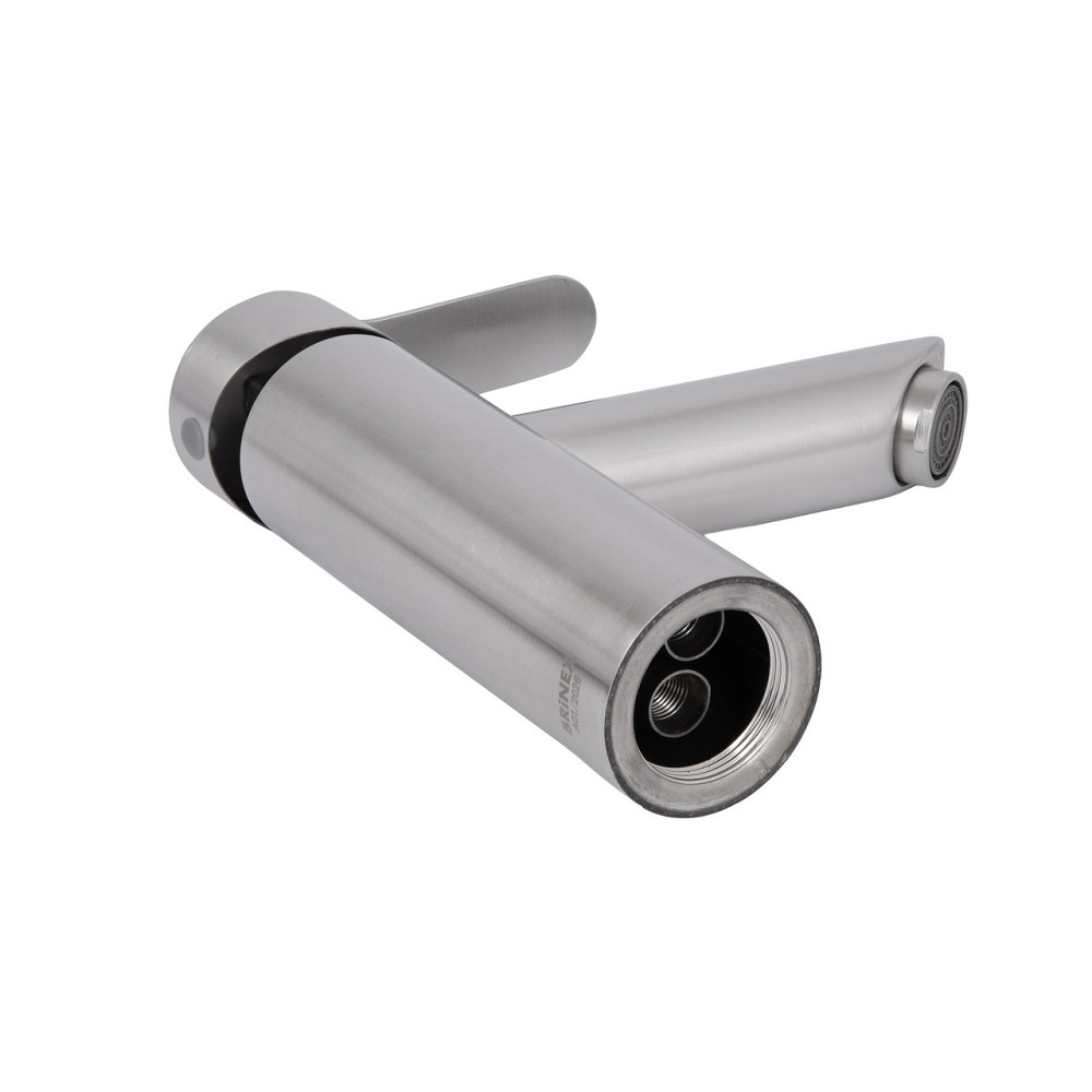Смеситель для раковины Brinex Pure 001F низкий Nickel BRIPUR001FNKL Киев - изображение 15