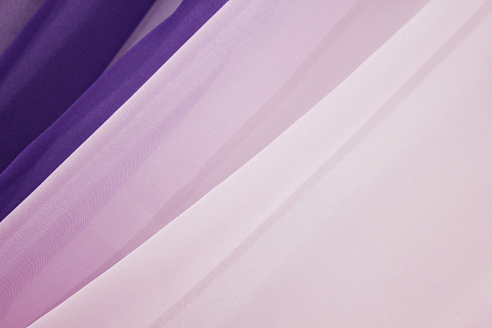 Кухонные шторы VR-Textil № 017к комбинированные с подвязками фиолетовый с розовым 265х170 см (50-011) Киев - изображение 5