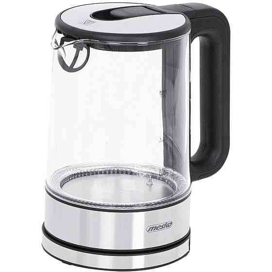 Електрочайник Mesko MS 1301 black 1850-2200Вт/ 1.7л/ скло/ встановлення температури Вінниця