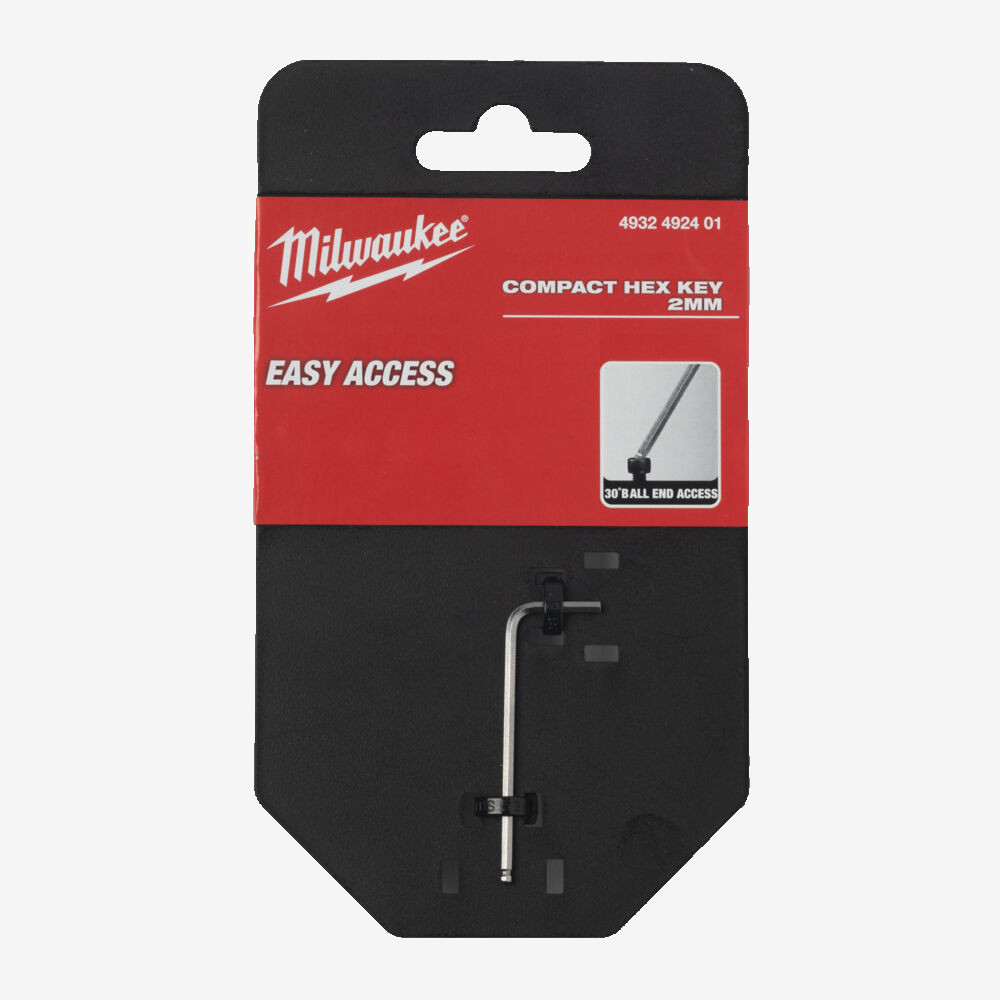Ключ L-образный HEX хромированный компактный MILWAUKEE, 2,0мм Одесса - изображение 2