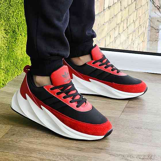 Кросівки Adidas $harks Червоні Чоловічі Адідас Чорні Акули (розміри: 41,42,43,44) Відео Огляд Дніпро