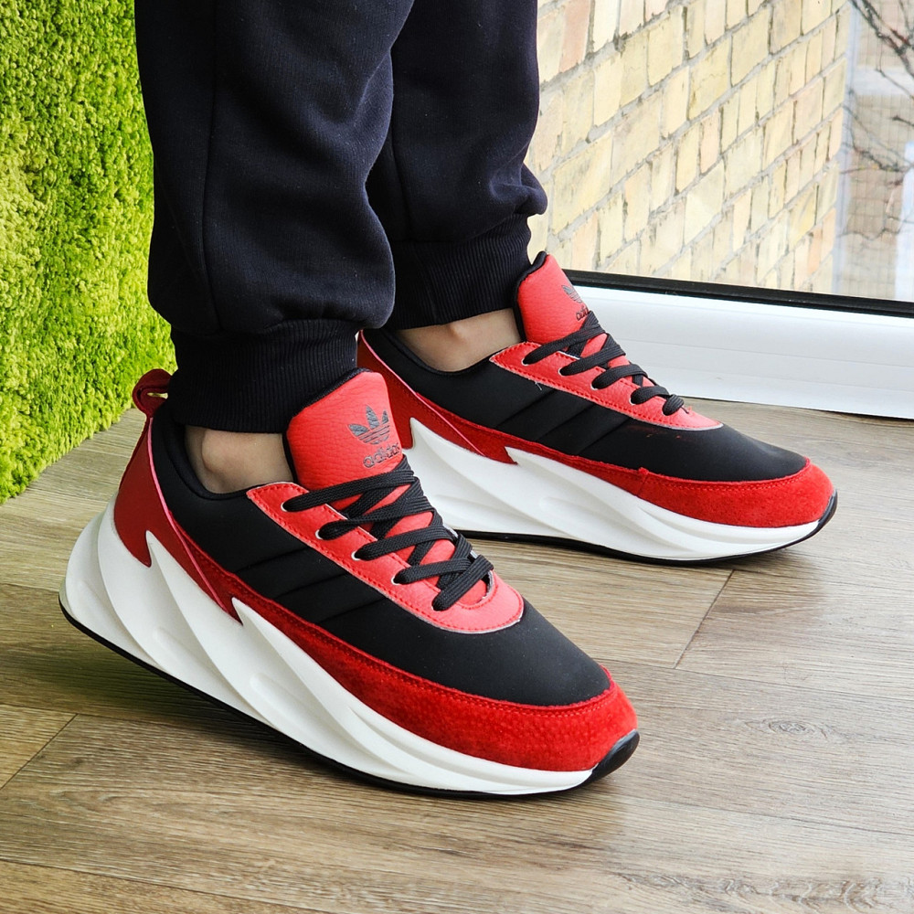 Кросівки Adidas $harks Червоні Чоловічі Адідас Чорні Акули (розміри: 41,42,43,44) Відео Огляд Дніпро - фото 6