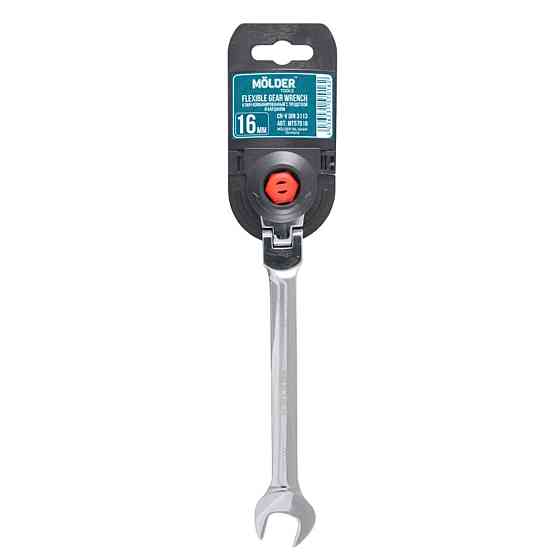 Ключ комбінований Molder з трещіткою та карданом CR-V, 16мм Киев