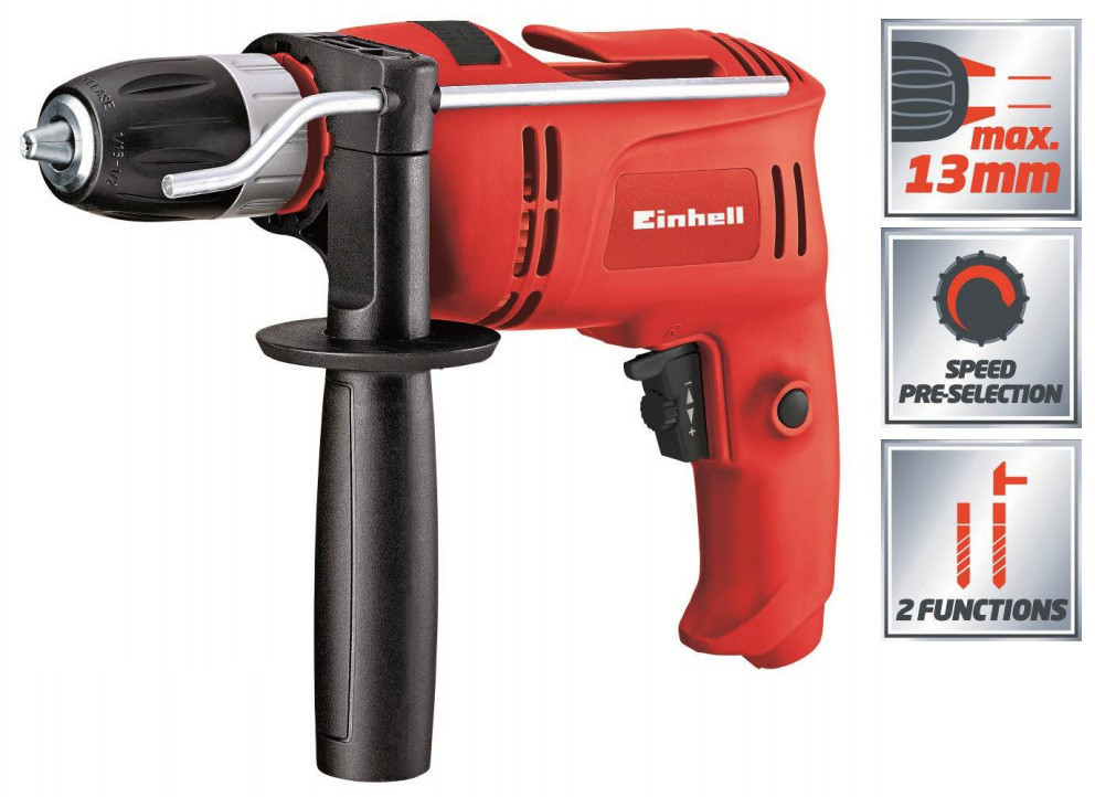 Потужна дриль електрична Einhell TC-ID 650 E : 650 Вт, 13мм патрон (4258682) Київ - фото 2