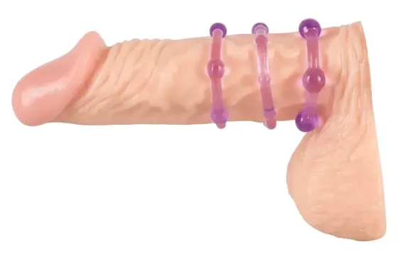 Ерекційні кільця Більше Твердості (фіолетові) Sex Aura Київ