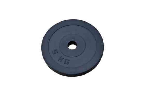 Диск прогумований 5 кг на гриф 25 мм Гантелі, гирі, штанги і диски металевий Київ