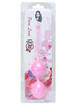 Вагинальные шарики - Silicone Kegel Balls Pink, 36 мм, 90 г Sex Aura Киев
