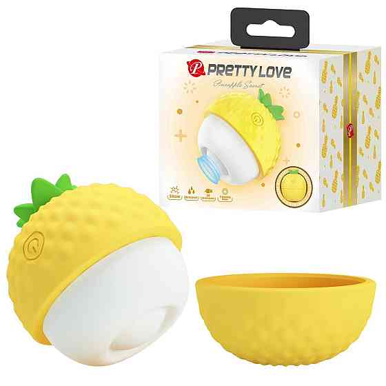 Клиторальный пульсатор PRETTY LOVE Pineapple Secret желтый, 5,7 х 5,1 см Sex Aura Киев
