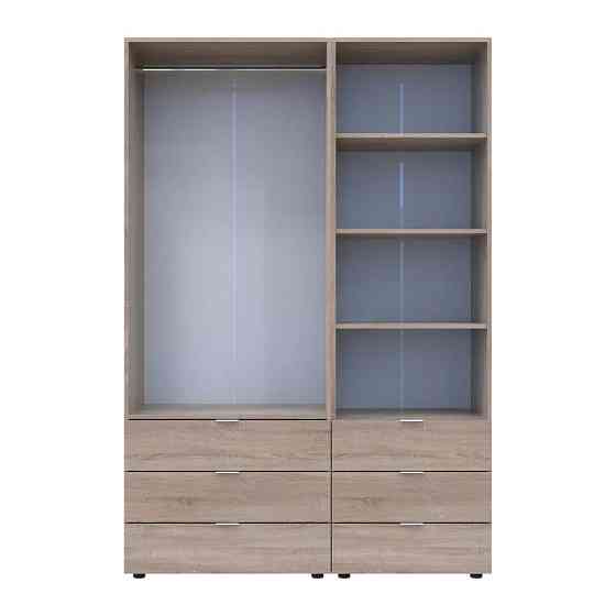 Шафа для одягу Doros Гелар Дуб сонома 2ДСП з пеналом 137.5х49.5х203.4 (DRS-011913) Львів