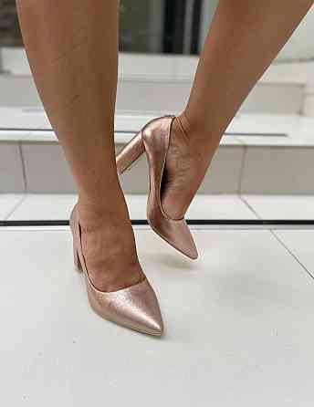 Comer Туфлі жіночі COMER шампань еко-шкіра каблук 8см 39р (3224) Коломия