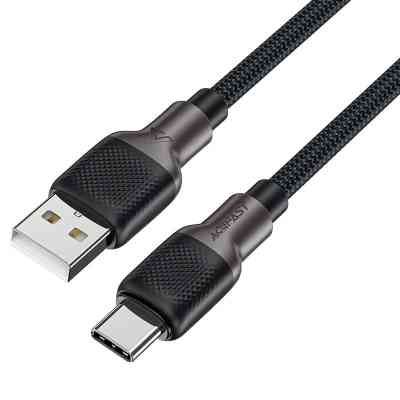 Дата кабель USB 2.0 AM to Type-C 1.2m 3.0A silicone braid C10-04 Acefast (6974316283126) Винница