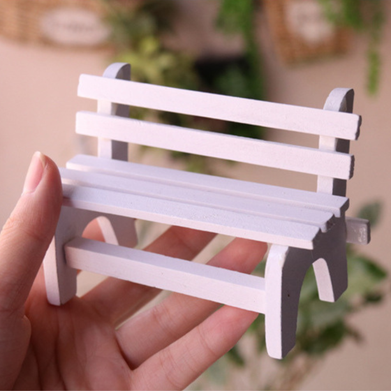 Лавка декоративна дерев'яна для міні-саду, флораріуму, мосаріуму, мікроландшафту Одеса