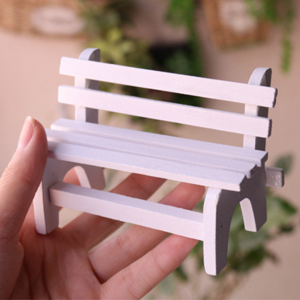 Лавка декоративна дерев'яна для міні-саду, флораріуму, мосаріуму, мікроландшафту Одеса - фото 1