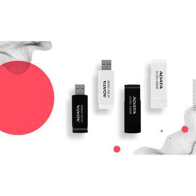 USB флеш накопичувач ADATA 64GB UC310 Black USB 3.0 (UC310-64G-RBK) Вінниця