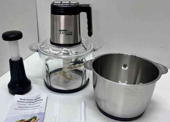 ПОТУЖНИЙ! Кухонний комбайн 3000 Вт, подрібнювач, м'ясорубка, блендер. Київ