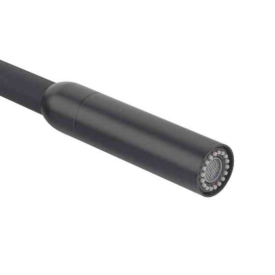 Кухонный смеситель Koer KI-70005-05 с черным силиконовым изливом из нержавеющей стали (KR5005) Харьков