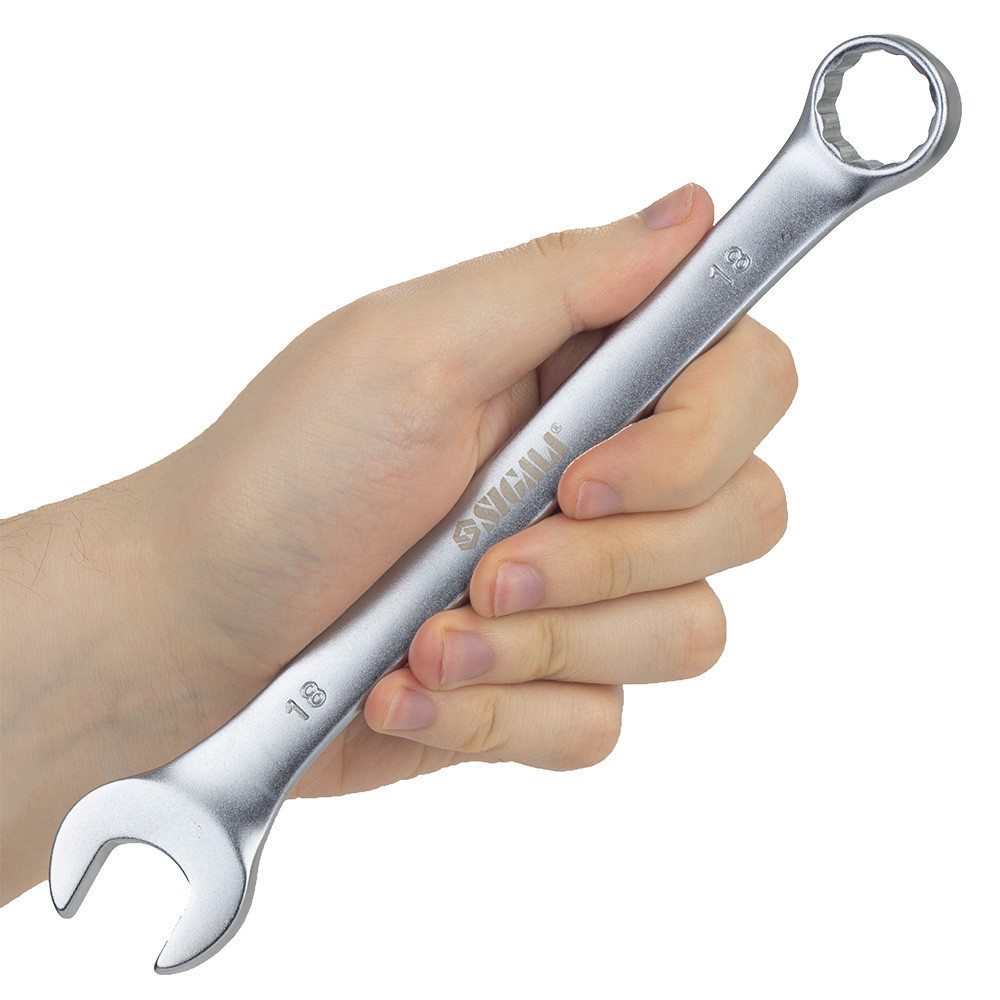 Ключ рожково-накидной 18мм CrV satine SIGMA (6021181) Киев - изображение 7