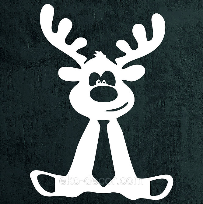 Декоративное настенное Панно «Олень», Декор на стену 70*51 см, Белый Киев - изображение 8
