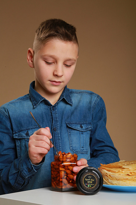 Миндаль с медом в стеклянной баночке весом 50 грамм. Одесса - изображение 9