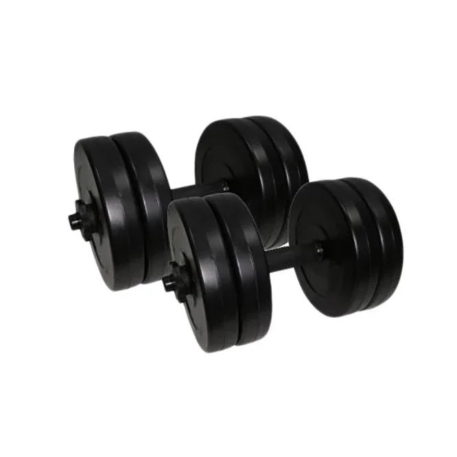 Гантели наборные композитные в пластиковой оболочке 2 шт по 10,5 кг Rock Pro NE-PL-G-010-2 Винница - изображение 1